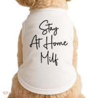 Stay At Home Milf Funny Sarcastic Jokes Mothers Doggie Tank thumb 0
