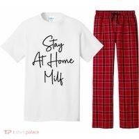 Stay At Home Milf Funny Sarcastic Jokes Mothers Pajama Set thumb 0
