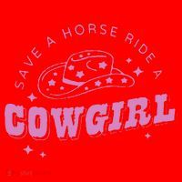 Save a Horse Ride a Cowgirl Lesbian Western Subtle Pride Santa Hat thumb 1