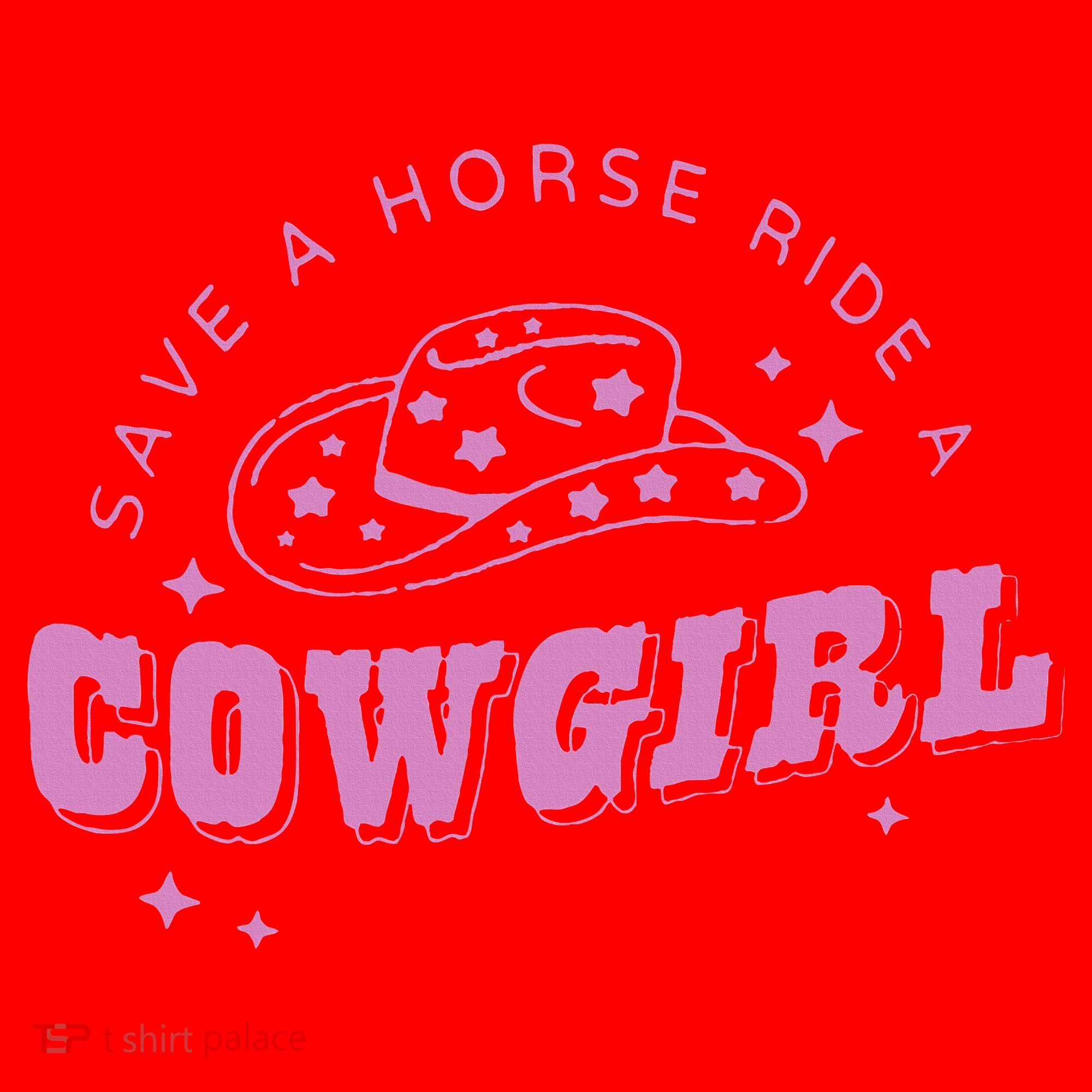Save a Horse Ride a Cowgirl Lesbian Western Subtle Pride Santa Hat