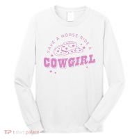 Save a Horse Ride a Cowgirl Lesbian Western Subtle Pride Long Sleeve Shirt thumb 0