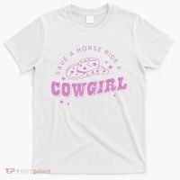 Save a Horse Ride a Cowgirl Lesbian Western Subtle Pride T-Shirt thumb 0