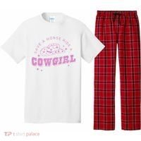 Save a Horse Ride a Cowgirl Lesbian Western Subtle Pride Pajama Set thumb 0