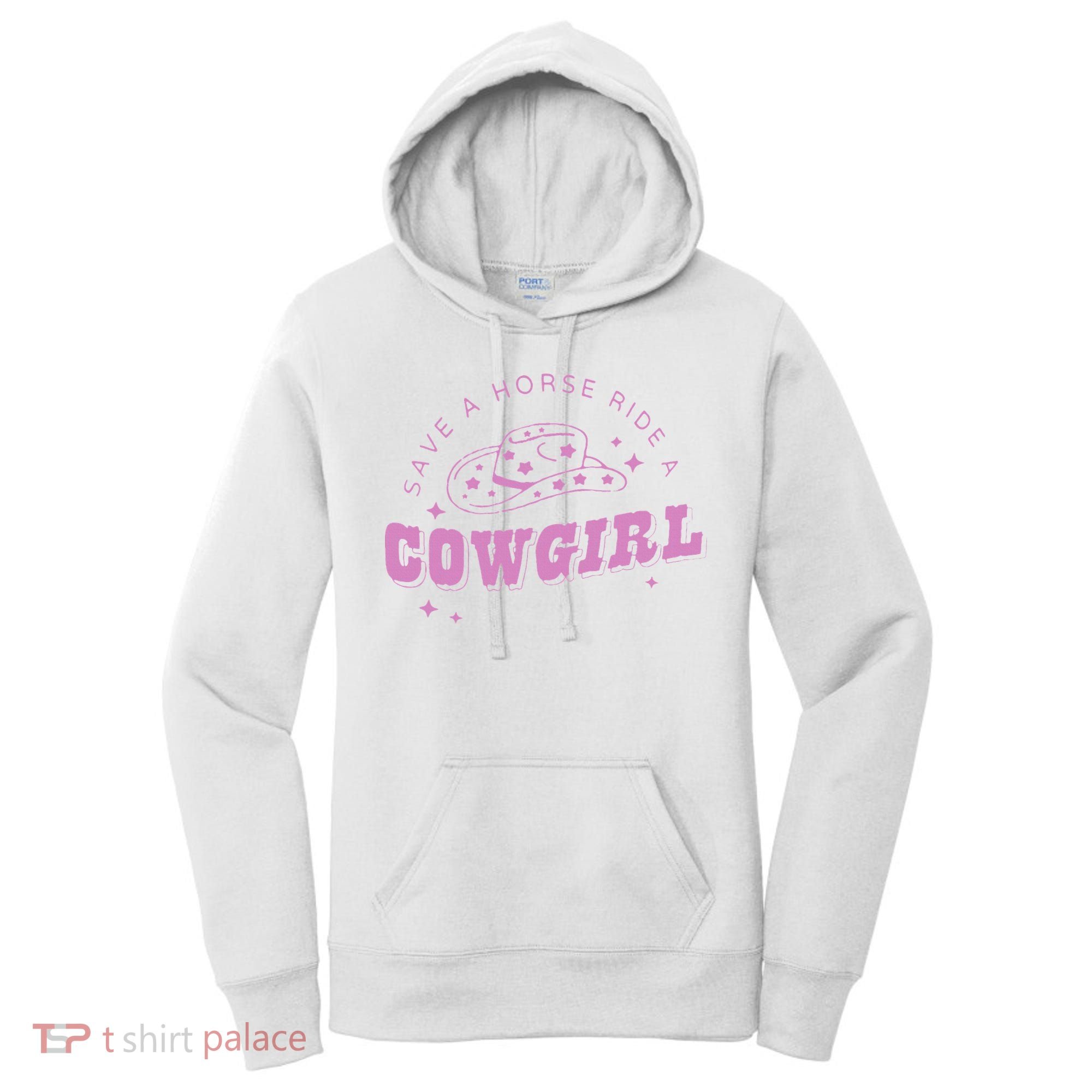 Save a Horse Ride a Cowgirl Lesbian Western Subtle Pride Women's Hoodie