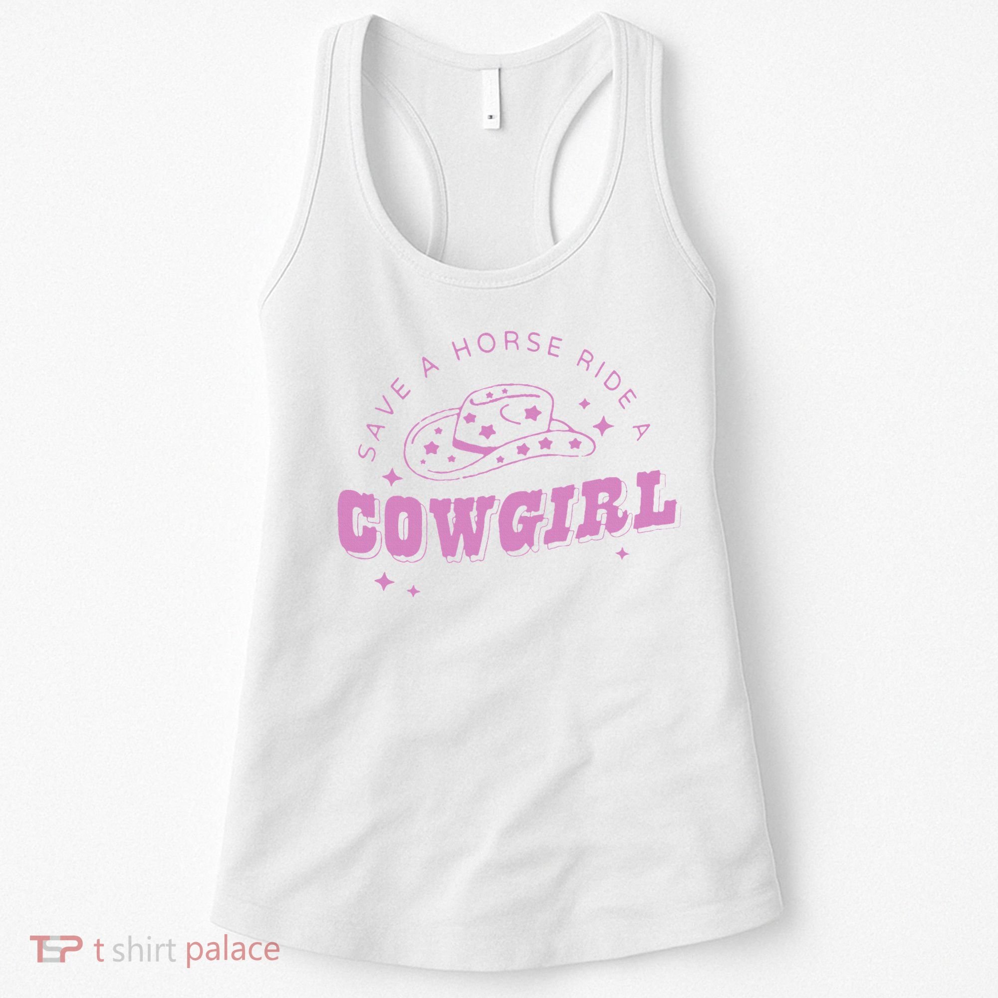 Save a Horse Ride a Cowgirl Lesbian Western Subtle Pride Women's Tank Top