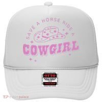 Save a Horse Ride a Cowgirl Lesbian Western Subtle Pride Hat thumb 0