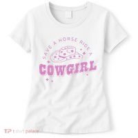Save a Horse Ride a Cowgirl Lesbian Western Subtle Pride Women's T-Shirt thumb 0