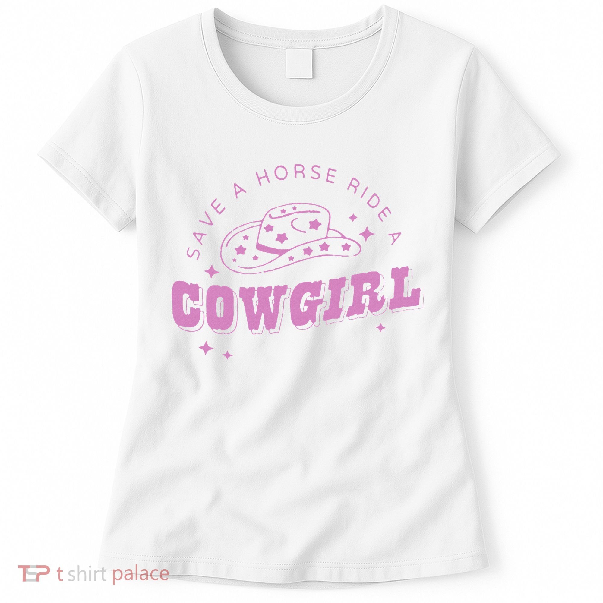 Save a Horse Ride a Cowgirl Lesbian Western Subtle Pride Women's T-Shirt