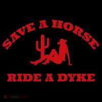 Save A Horse Ride A Dyke Funny Quotes Baby Bodysuit thumb 2