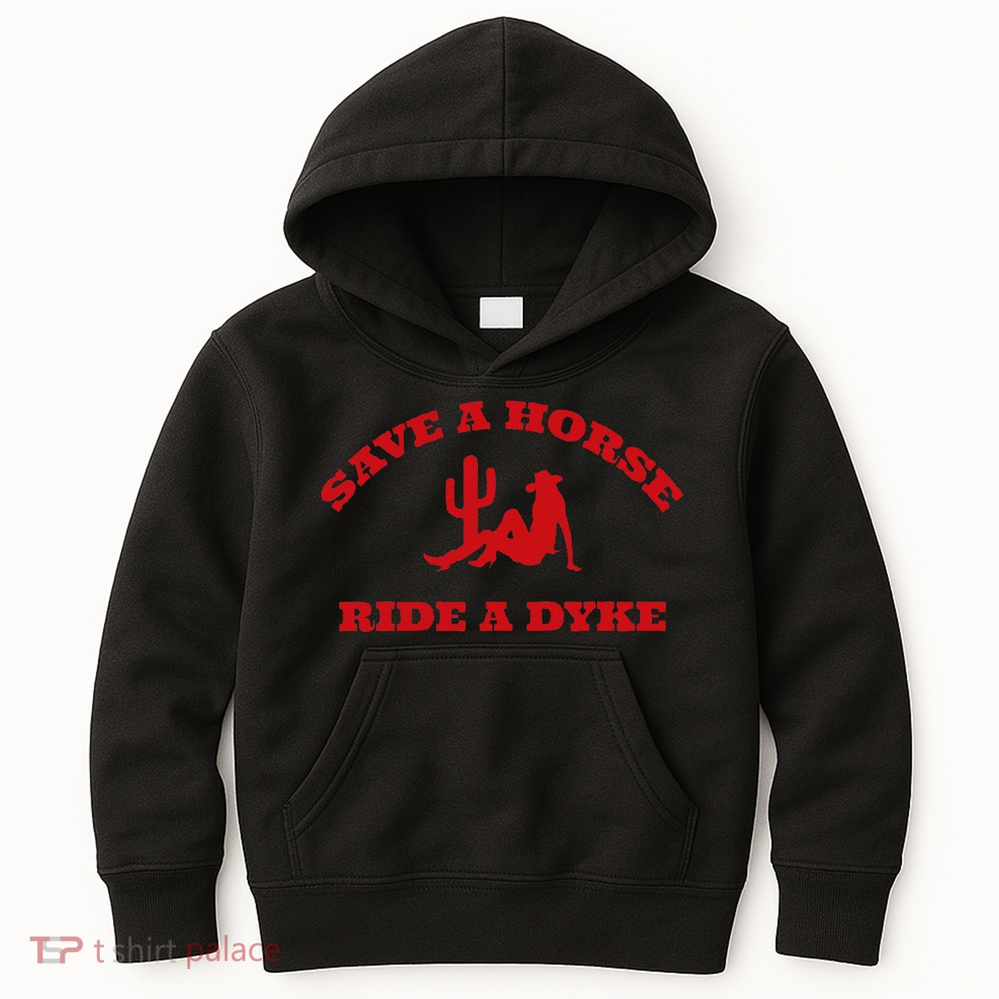 Save A Horse Ride A Dyke Funny Quotes Kids Hoodie