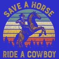 Save A Horse Ride A Cow Western Rodeo Country Lover Gift Women's Tank Top thumb 5