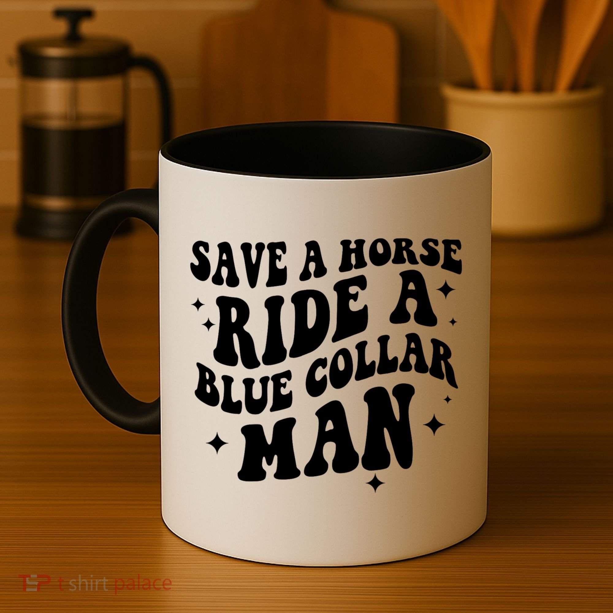 Save A Horse Ride A Blue Collar Man Coffee Mug
