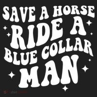 Save A Horse Ride A Blue Collar Man Hat thumb 2