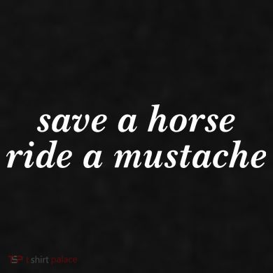 Save A Horse Ride A Mustache Ladies PosiCharge Tri-Blend Wicking Tank