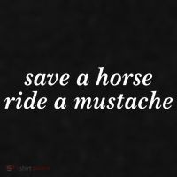 Save A Horse Ride A Mustache Ladies PosiCharge Tri-Blend Wicking Tank thumb 2
