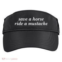 Save A Horse Ride A Mustache Adult Drive Performance Visor thumb 0