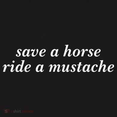 Save A Horse Ride A Mustache Flat Bill Trucker Hat