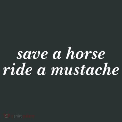 Save A Horse Ride A Mustache Infant Baby Jersey Bodysuit