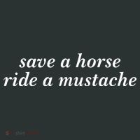 Save A Horse Ride A Mustache Infant Baby Jersey Bodysuit thumb 2