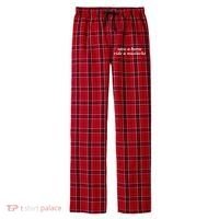 Save A Horse Ride A Mustache Men's Flannel Plaid Pajama Pants thumb 0