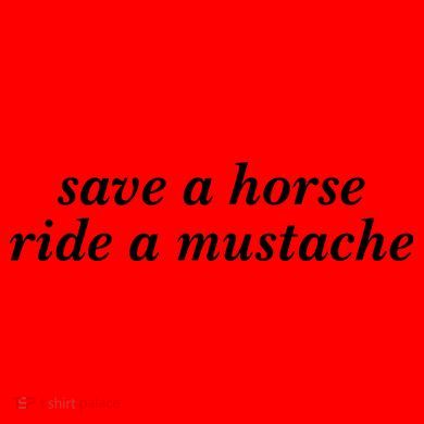 Save A Horse Ride A Mustache Santa Hat