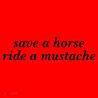 Save A Horse Ride A Mustache Santa Hat thumb 1