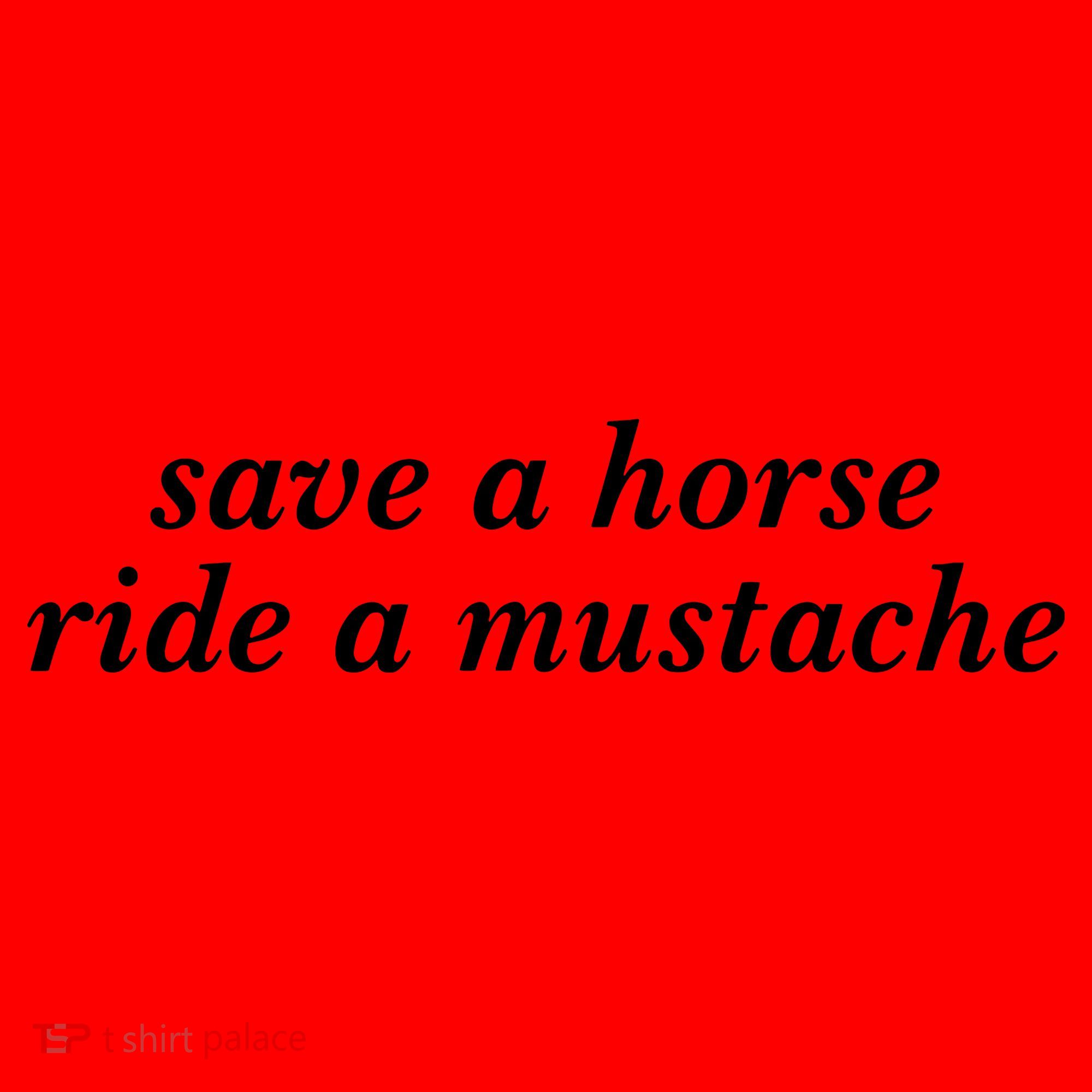 Save A Horse Ride A Mustache Santa Hat