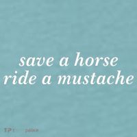 Save A Horse Ride A Mustache Sueded Cloud Jersey T-Shirt thumb 2