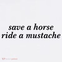Save A Horse Ride A Mustache Comfort Colors Garment-Dyed Hooded Sweatshirt thumb 2