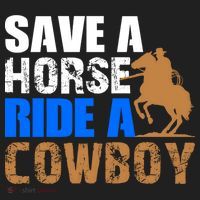 Save A Horse Ride Cow Texas Horse Lover Gift Women's Sweatshirt thumb 2