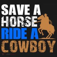 Save A Horse Ride Cow Texas Horse Lover Gift Backpack thumb 2