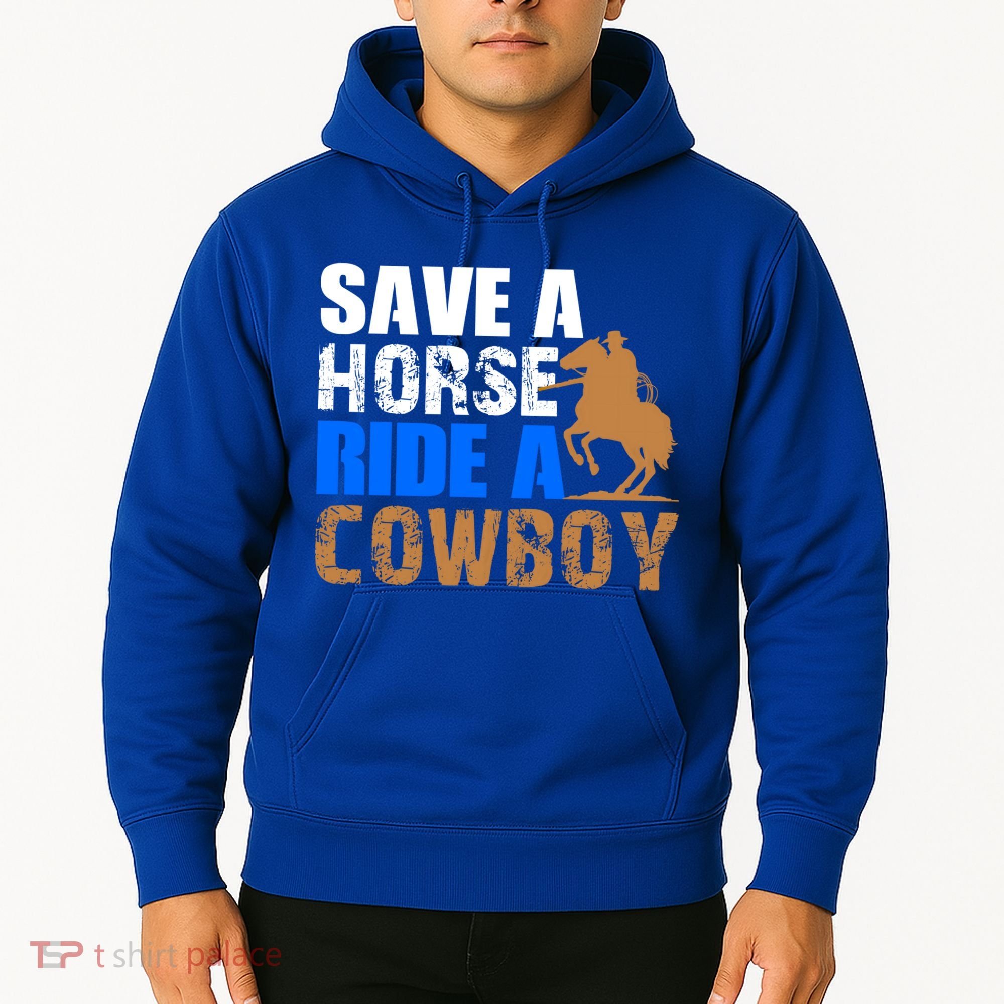 Save A Horse Ride Cow Texas Horse Lover Gift Hoodie