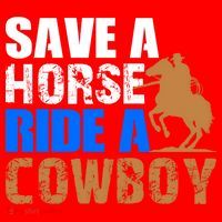 Save A Horse Ride Cow Texas Horse Lover Gift Santa Hat thumb 1