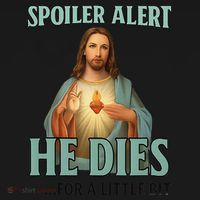 Spoiler Alert He Dies For A Little Bit Funny Easter Jesus Women's Tank Top thumb 5
