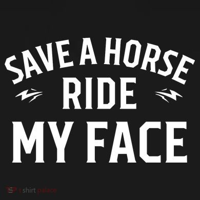 Save A Horse Ride My Face Cropped Pullover Crew