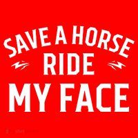 Save A Horse Ride My Face Santa Hat thumb 1