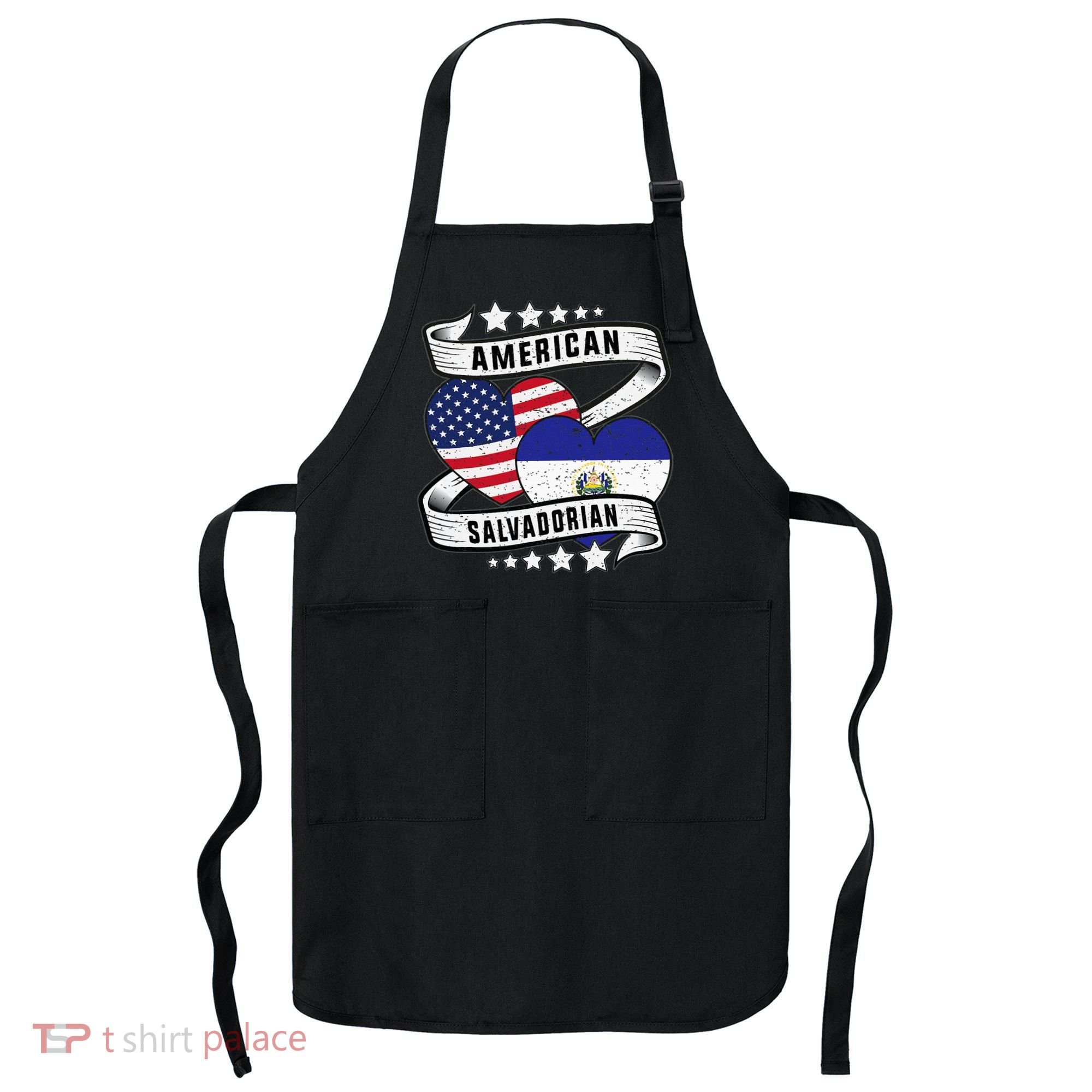 Salvadoran American Half American Half El Salvador Apron