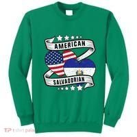 Salvadoran American Half American Half El Salvador Sweatshirt thumb 0