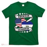 Salvadoran American Half American Half El Salvador T-Shirt thumb 0