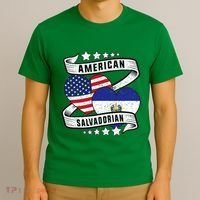 Salvadoran American Half American Half El Salvador T-Shirt thumb 3