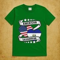 Salvadoran American Half American Half El Salvador T-Shirt thumb 5