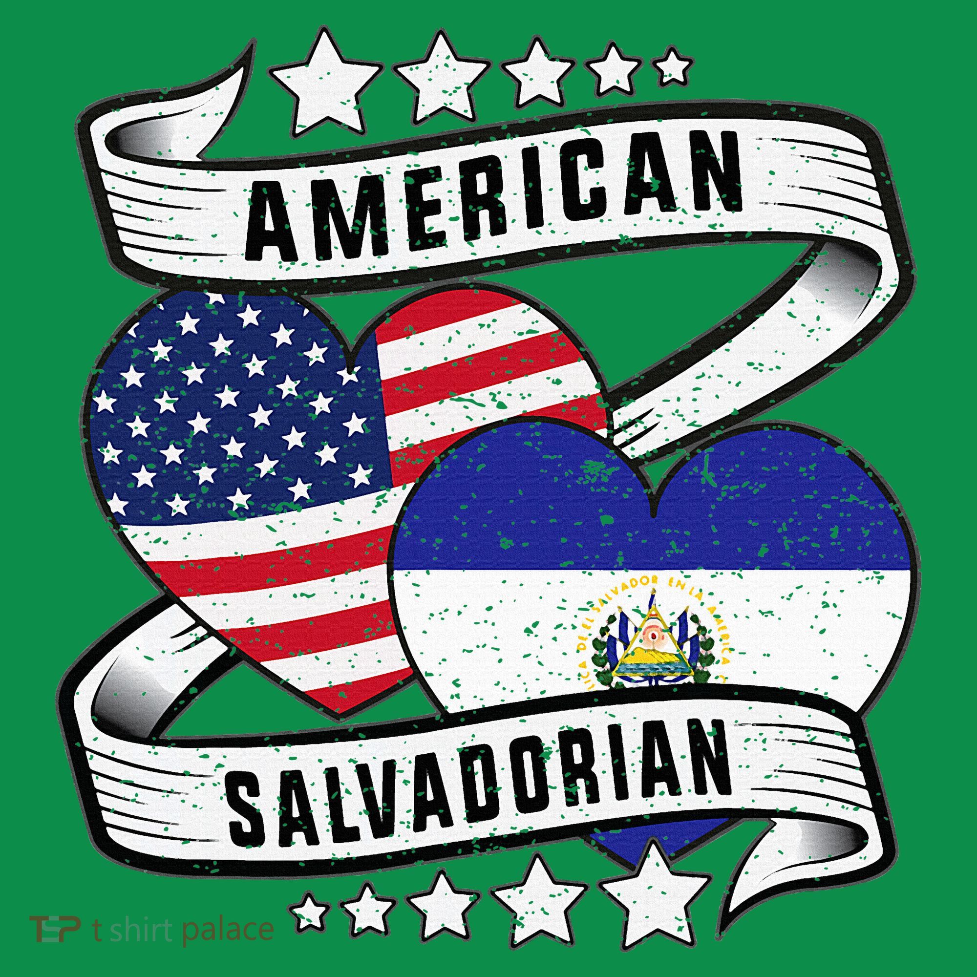 Salvadoran American Half American Half El Salvador T-Shirt