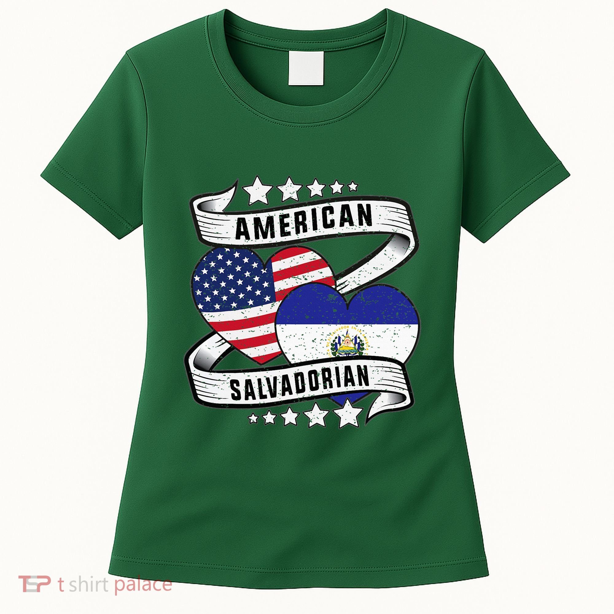 Salvadoran American Half American Half El Salvador Women's T-Shirt
