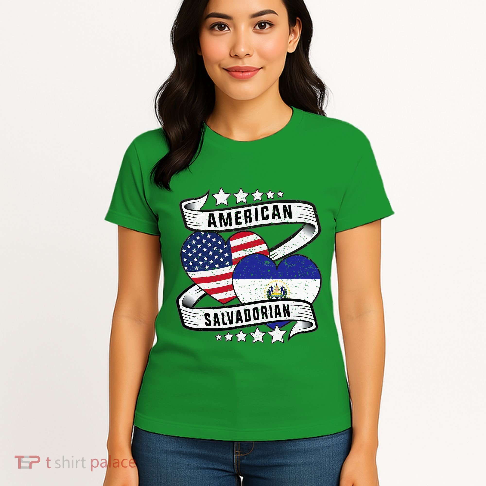 Salvadoran American Half American Half El Salvador Women's T-Shirt