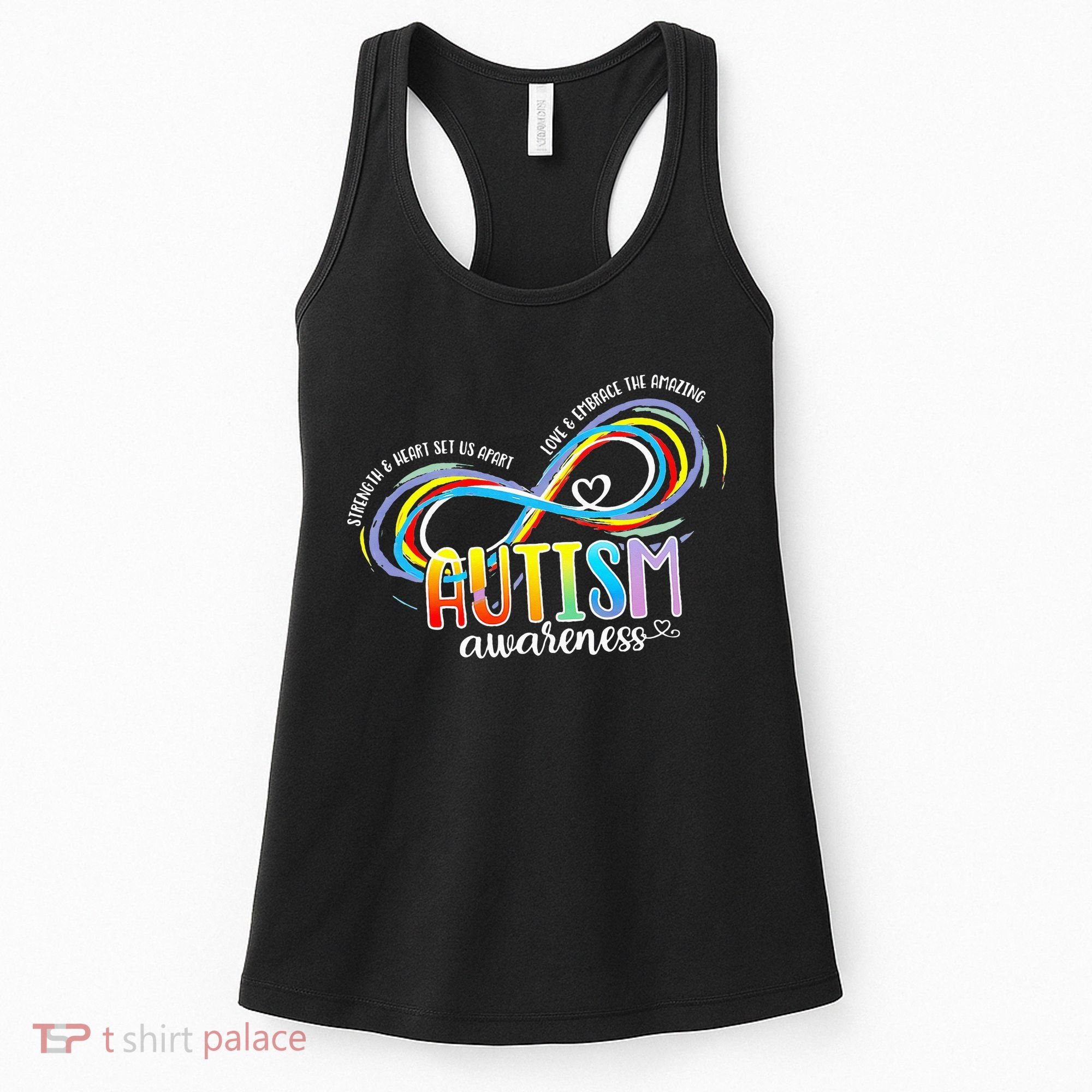 Strength And Heart Set Us Apart Autism acceptance Women's Tank Top