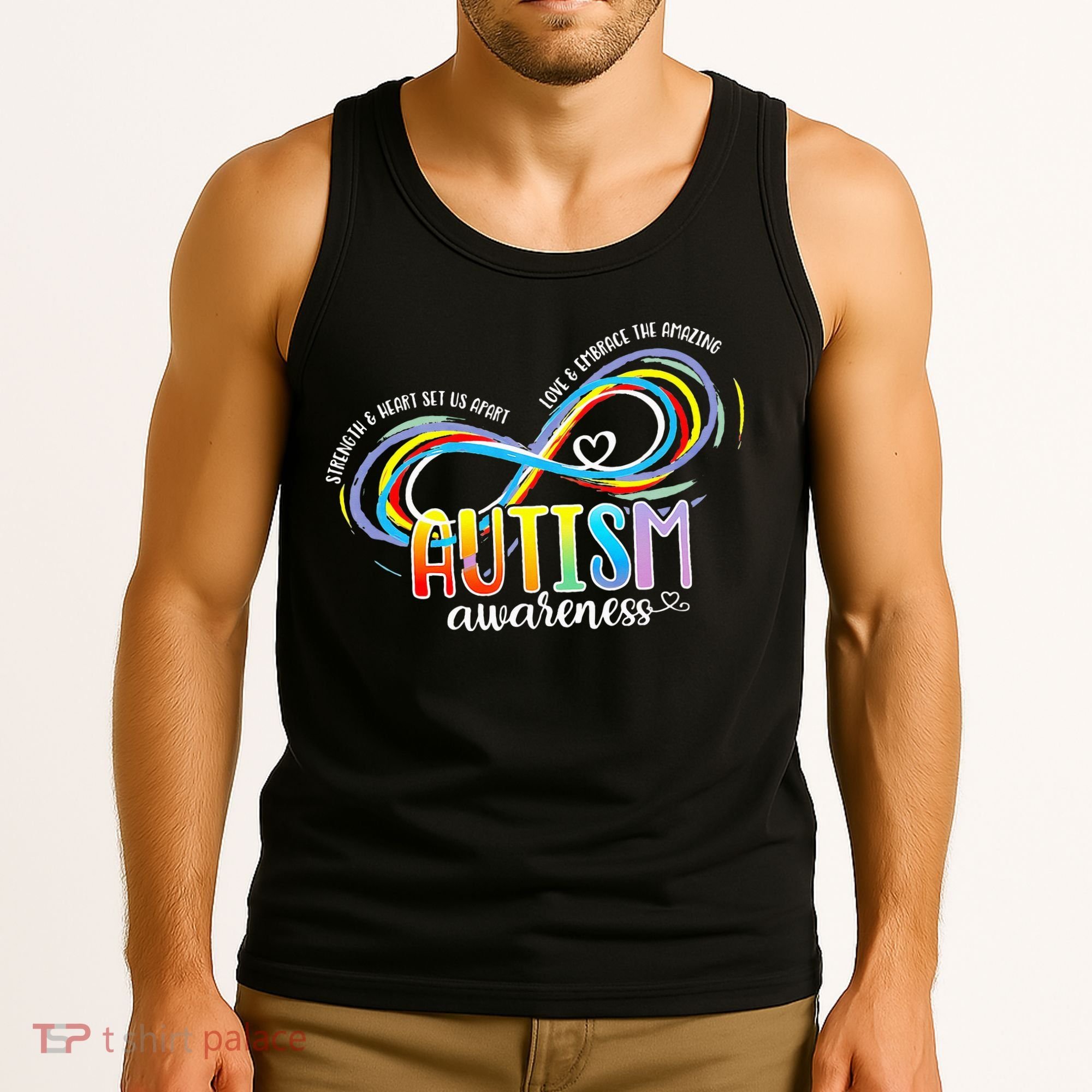 Strength And Heart Set Us Apart Autism acceptance Tank Top