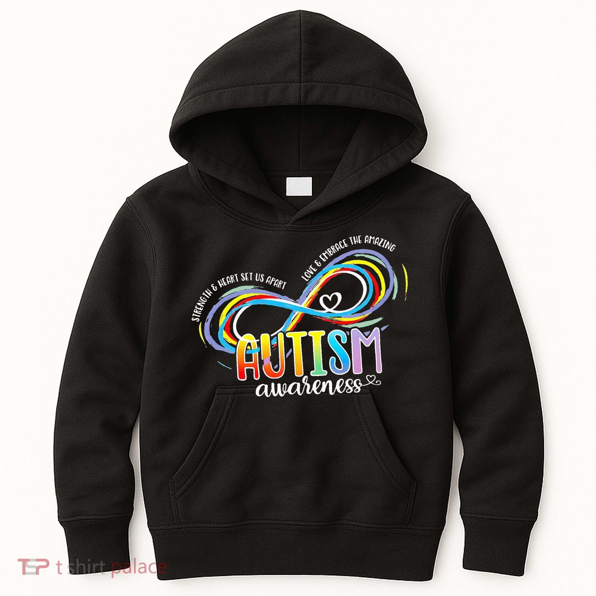 Strength And Heart Set Us Apart Autism acceptance Kids Hoodie