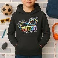 Strength And Heart Set Us Apart Autism acceptance Kids Hoodie thumb 2