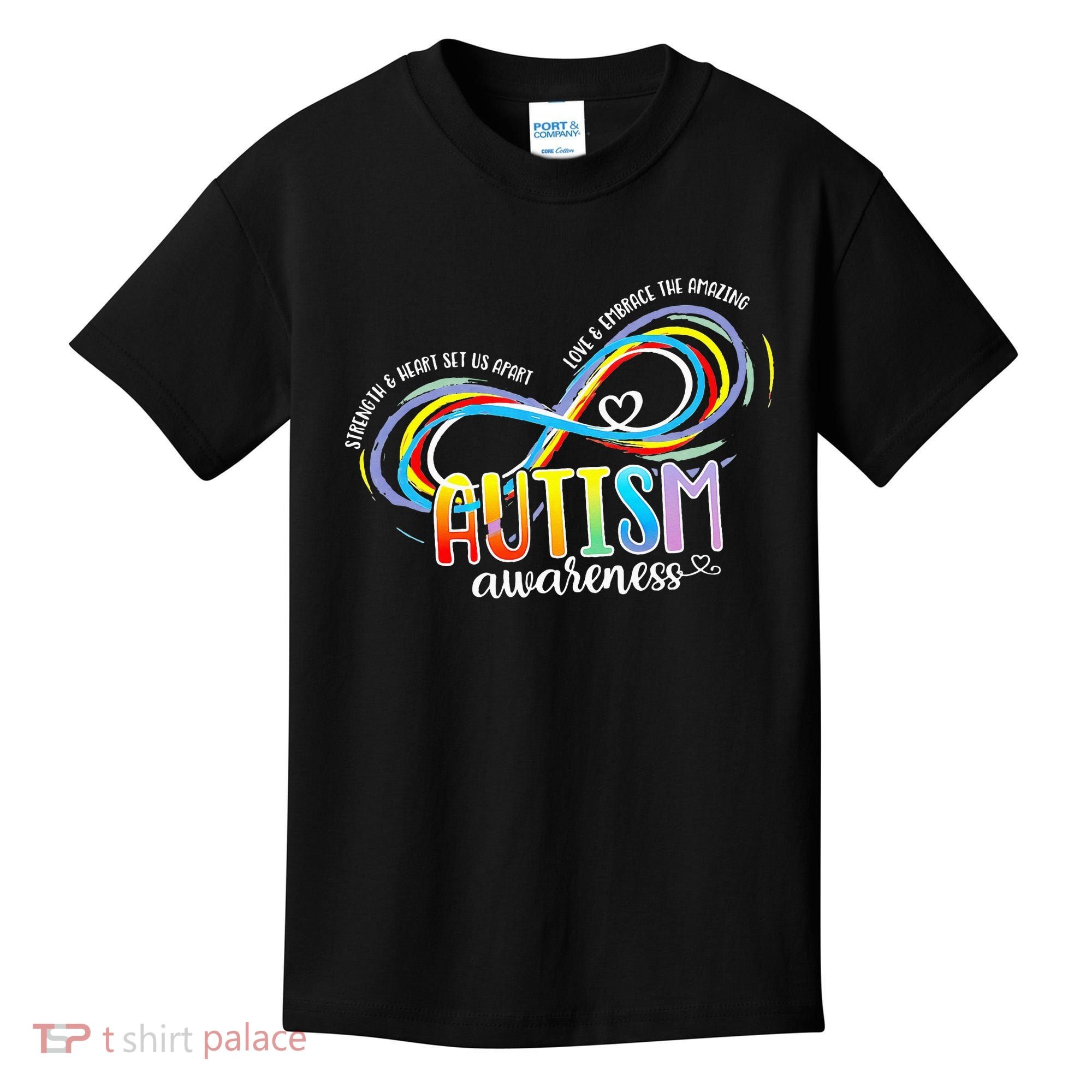 Strength And Heart Set Us Apart Autism acceptance Kids T-Shirt