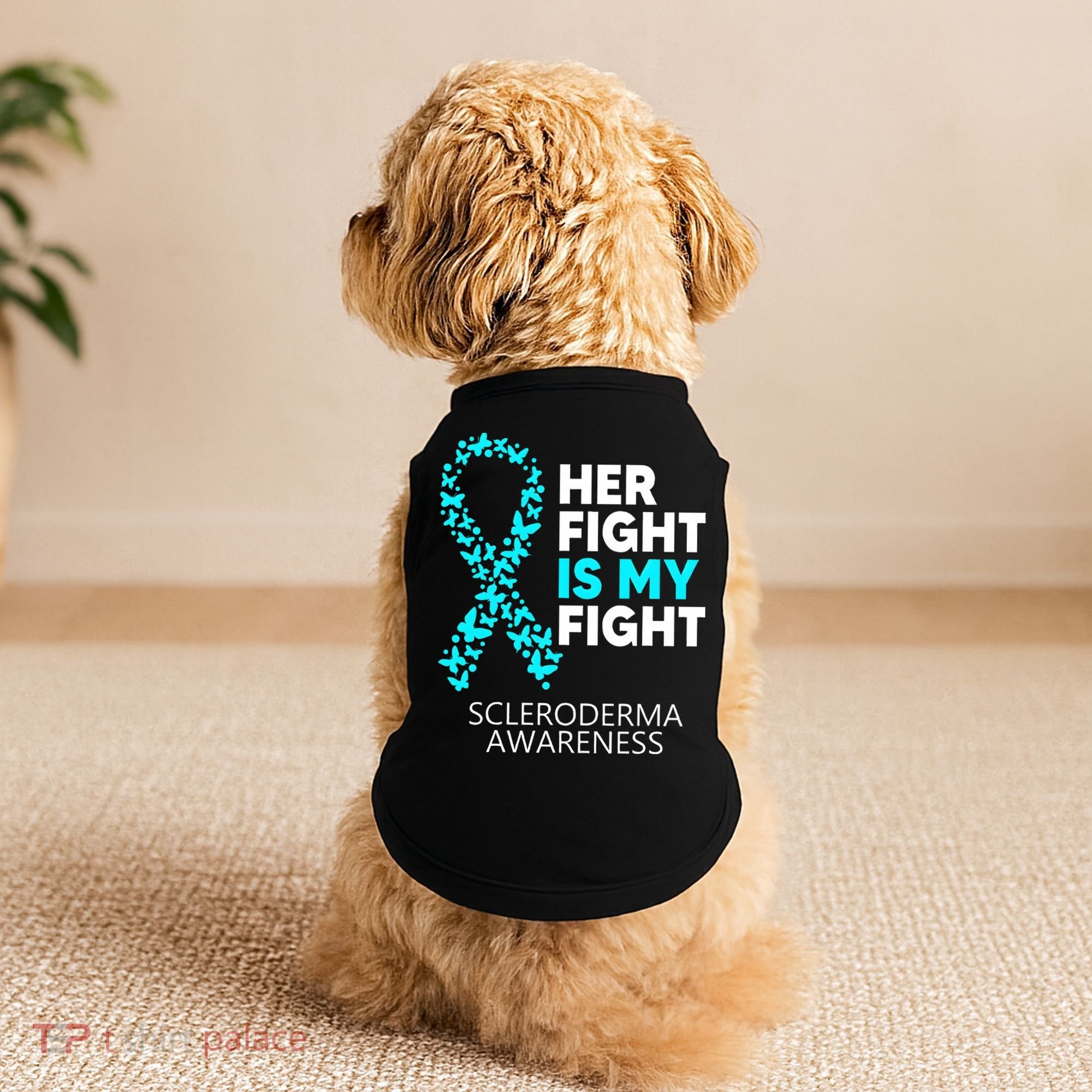 Scleroderma Awareness Her Fight is my Fight Disease Doggie Tank